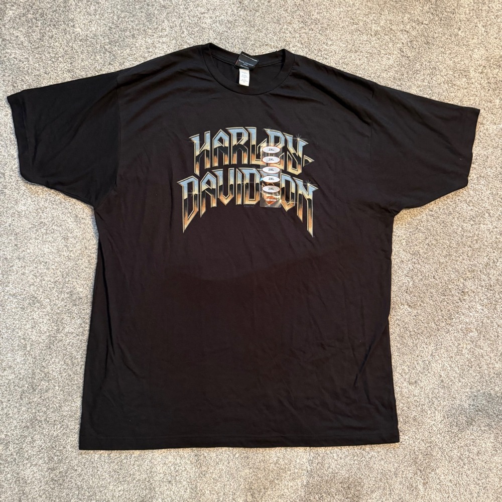 Harley Davidson Cherokee North Carolina Eagle Graphic T-Shirt Black XXL NEW
